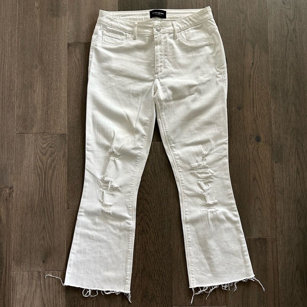 Black Orchid Los Angeles Distressed White Denim